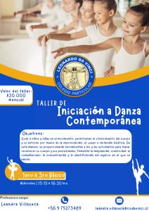 Afiche Taller Iniciación a la Danza